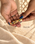 Desi-ish multicolour teardrop stone anti-tarnish kada