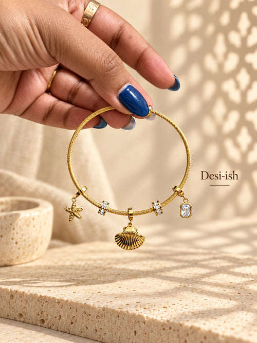 Desi-ish Sea Charm Anti-Tarnish Bracelet